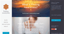 Desktop Screenshot of findingawareness.com