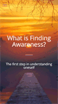 Mobile Screenshot of findingawareness.com