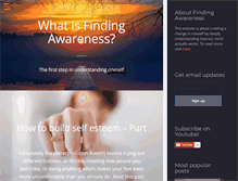 Tablet Screenshot of findingawareness.com